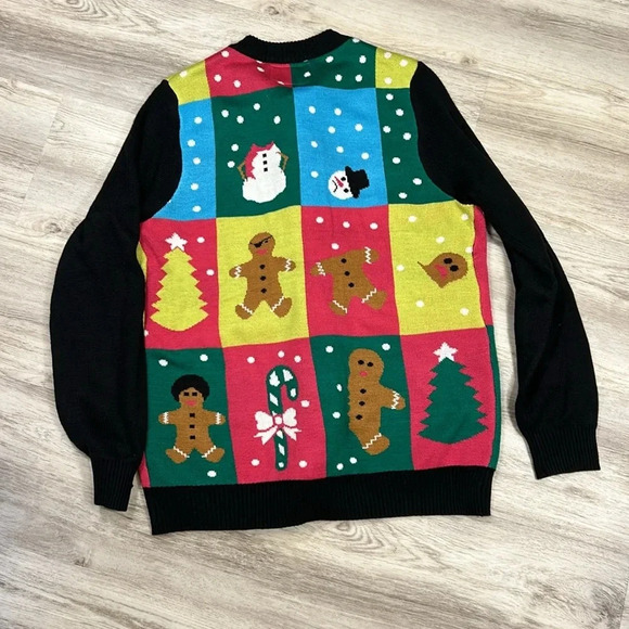 Women’s Tipsy Elves Ugly Christmas Sweater Button Down Cardigan / Size Large EUC - Picture 6 of 7